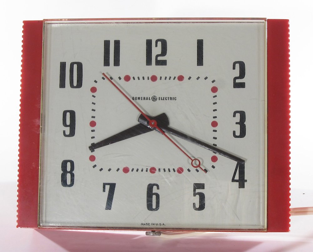 General Electric 2h38 Red. General Electric 2h38 Red Clock Example Photo