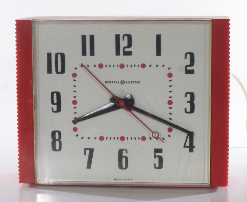 General Electric 2h38 Red. General Electric 2h38 Red Clock Example Photo