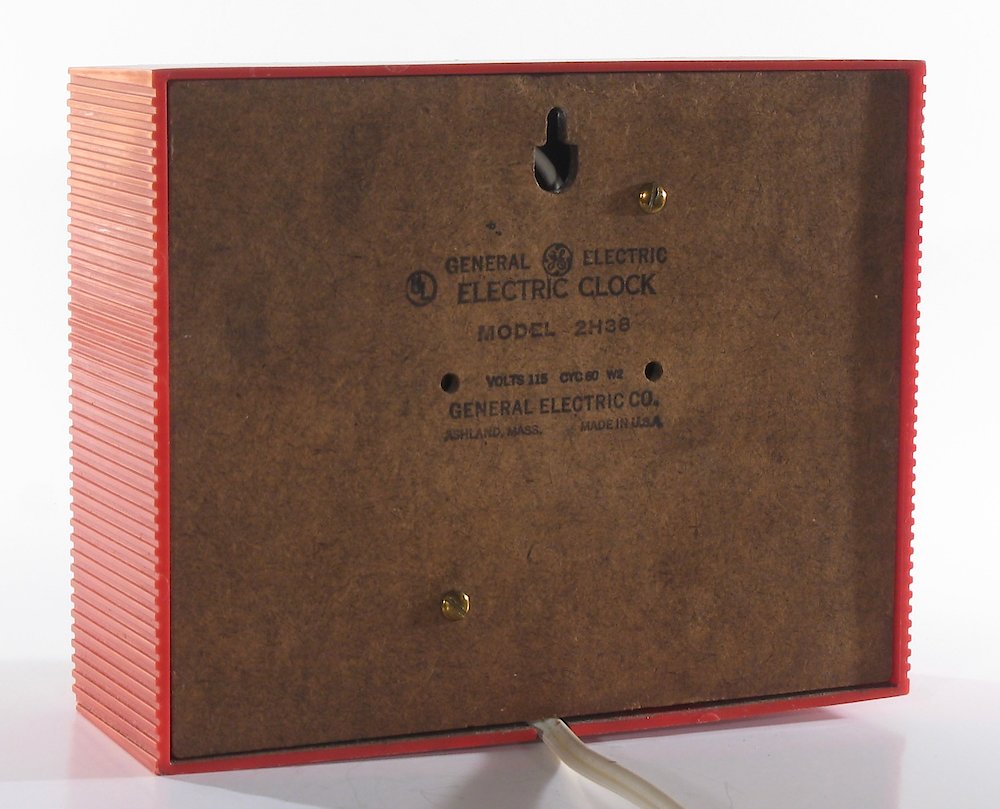 General Electric 2h38 Red. General Electric 2h38 Red Clock Example Photo