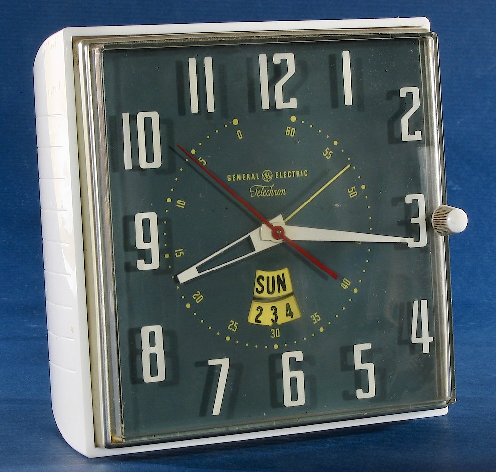 General Electric 8h24 White. General Electric 8h24 White Clock Example Photo