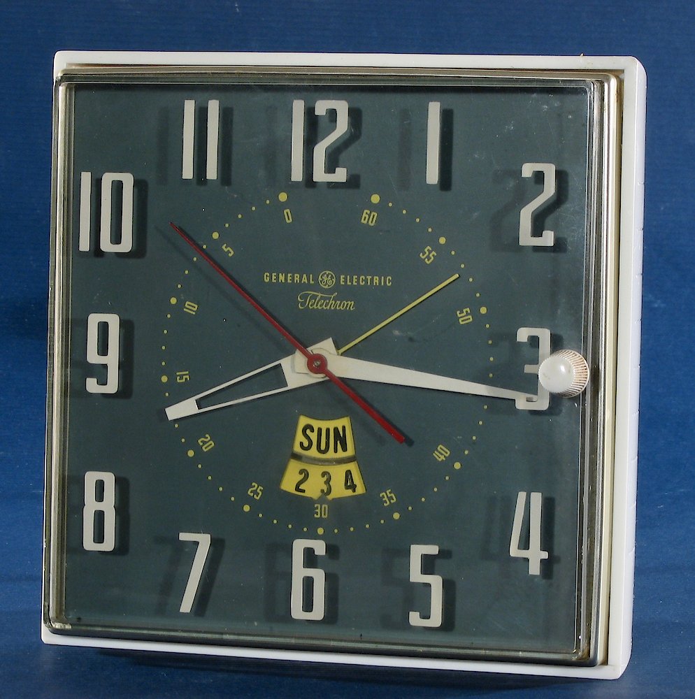 General Electric 8h24 White. General Electric 8h24 White Clock Example Photo