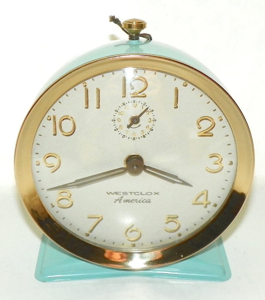 Westclox America Style 6 Blue. Westclox America Style 6 Blue Clock Example Photo