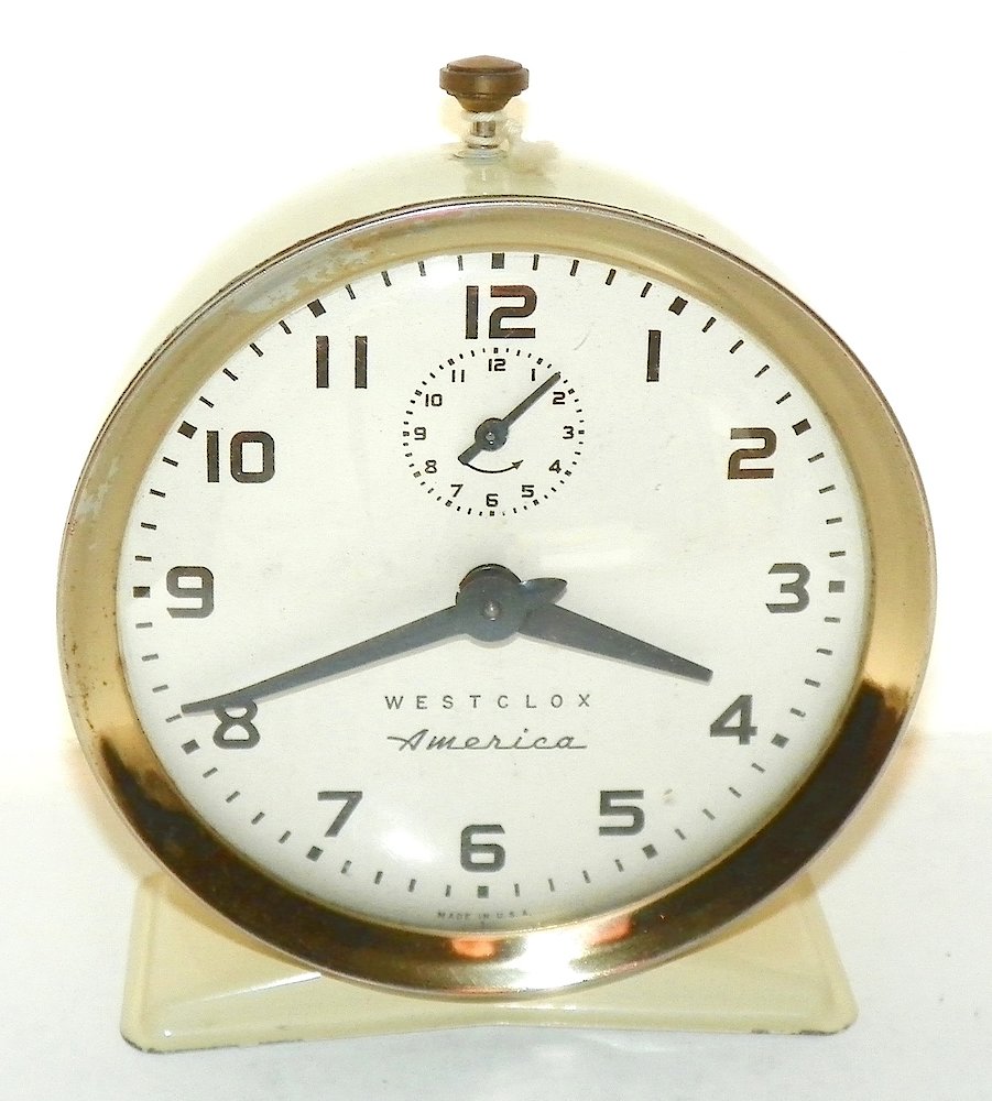 Westclox America Style 6 Ivory. Westclox America Style 6 Ivory Clock Example Photo