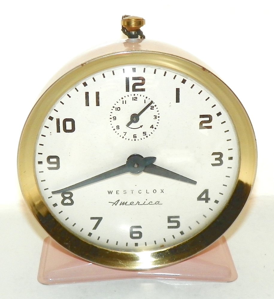 Westclox America Style 6 Pink. Westclox America Style 6 Pink Clock Example Photo