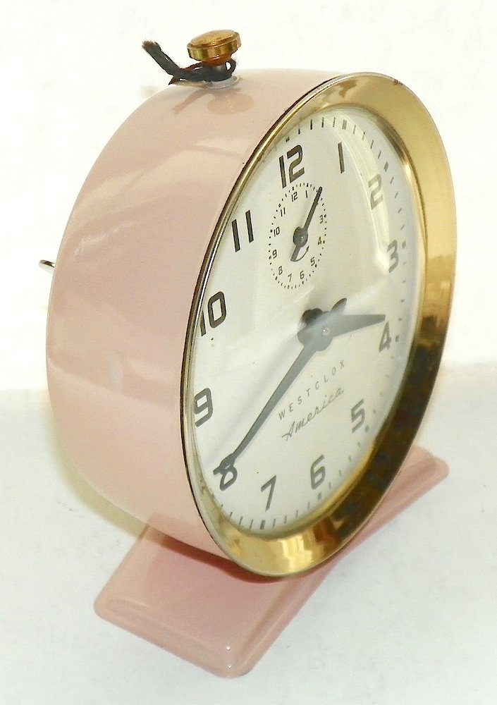 Westclox America Style 6 Pink. Westclox America Style 6 Pink Clock Example Photo