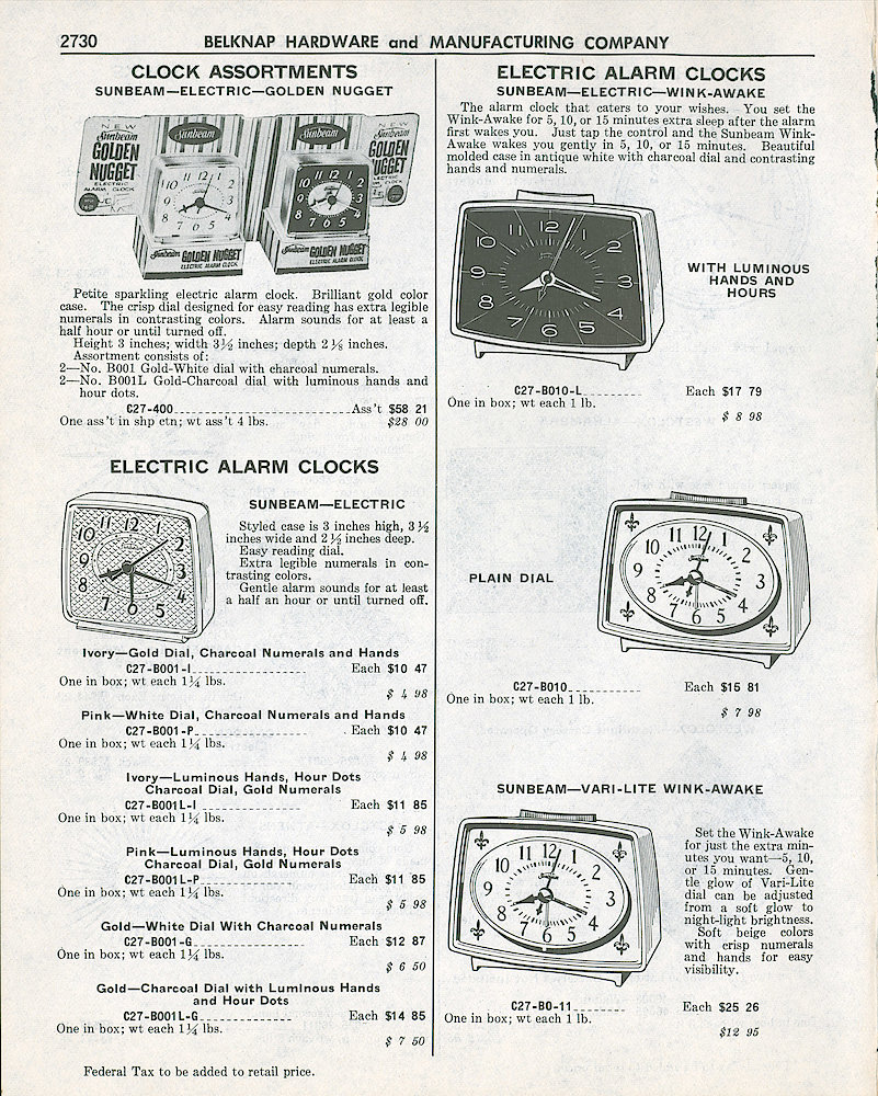 1961 Belknap Hardware and Manufacturing Company Catalog > 2730