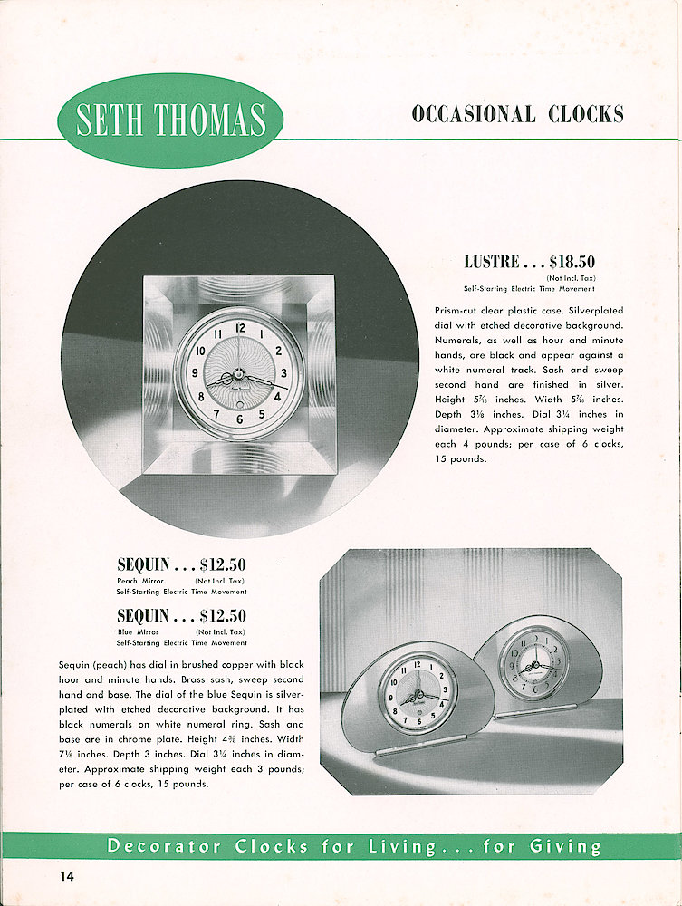 Seth Thomas Clocks, Since 1913, the Finest Name in Clocks > 14