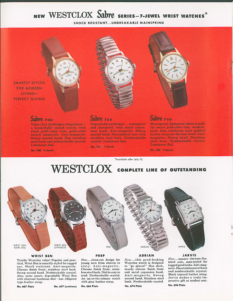 Westclox 1956 Catalog > 6