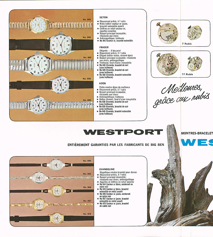 Westclox Canada 1964 Catalog, French > 6