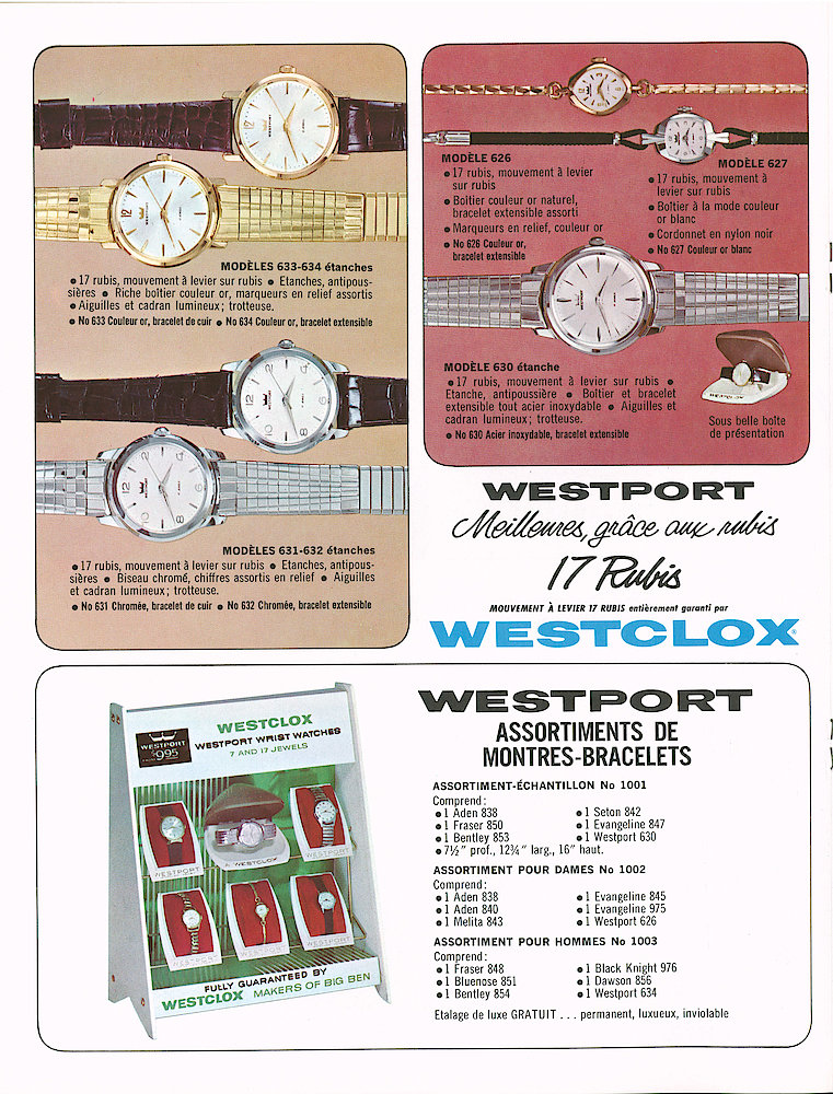 Westclox Canada 1964 Catalog, French > 8