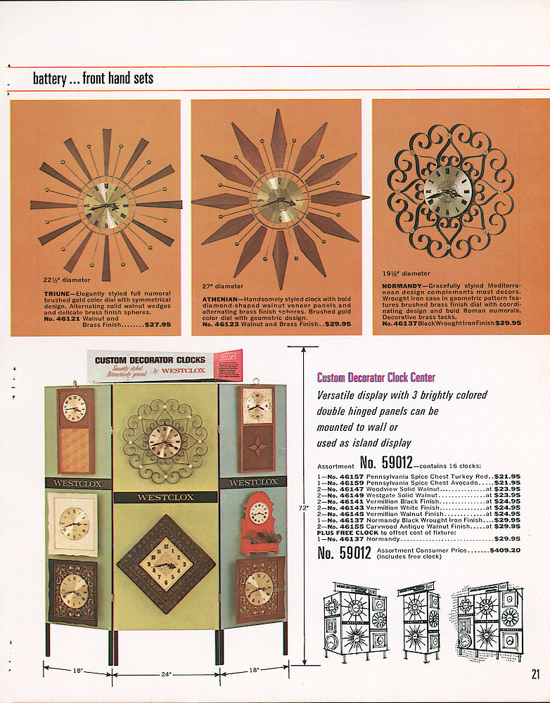 Westclox 1967 - 1968 Catalog (Partial) > 21