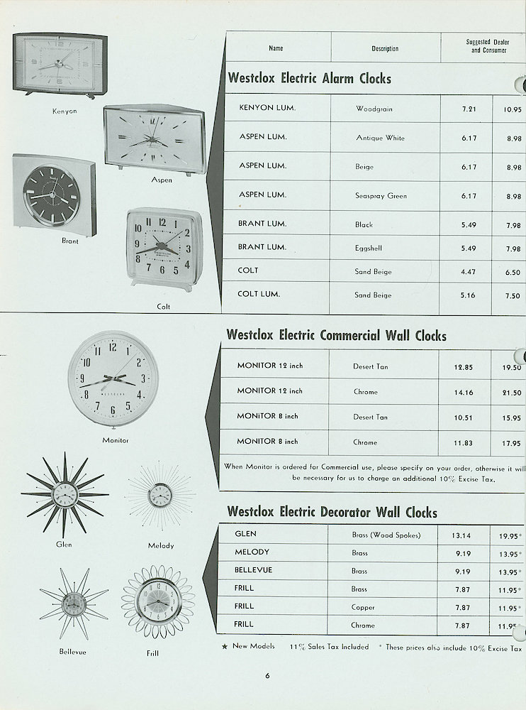 Westclox Canada Dealer and Consumer Price List No. 39. > 6