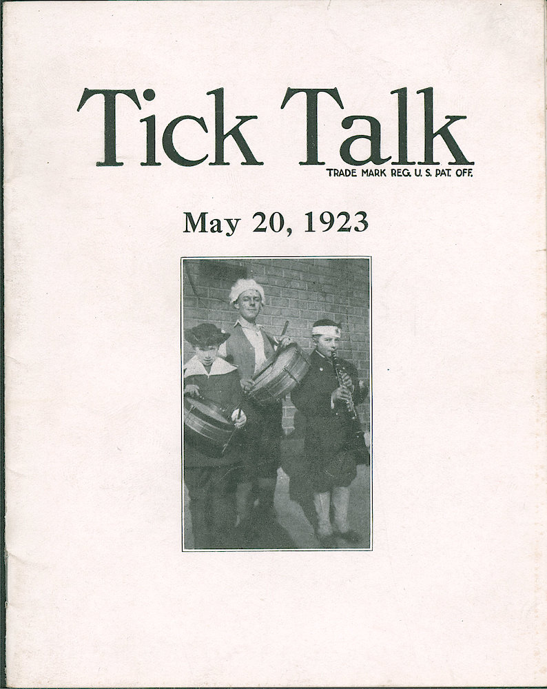 Westclox Tick Talk, May 20, 1923 (Factory Edition), Vol. 8, No. 22 > F