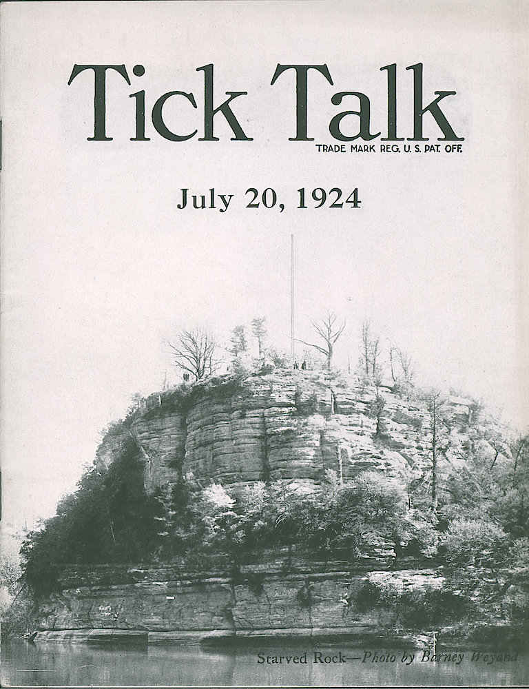 Westclox Tick Talk, July 20, 1924 (Factory Edition), Vol. 10 No. 2 > F. Picture: "Starved Rock"—by Barney Weyand