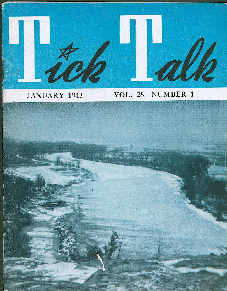 Westclox Tick Talk, January 1943, Vol. 28 No. 1 > F. Picture: View From Starved Rock, Looking West, By Glen Herrcke. Caption On Page 6.