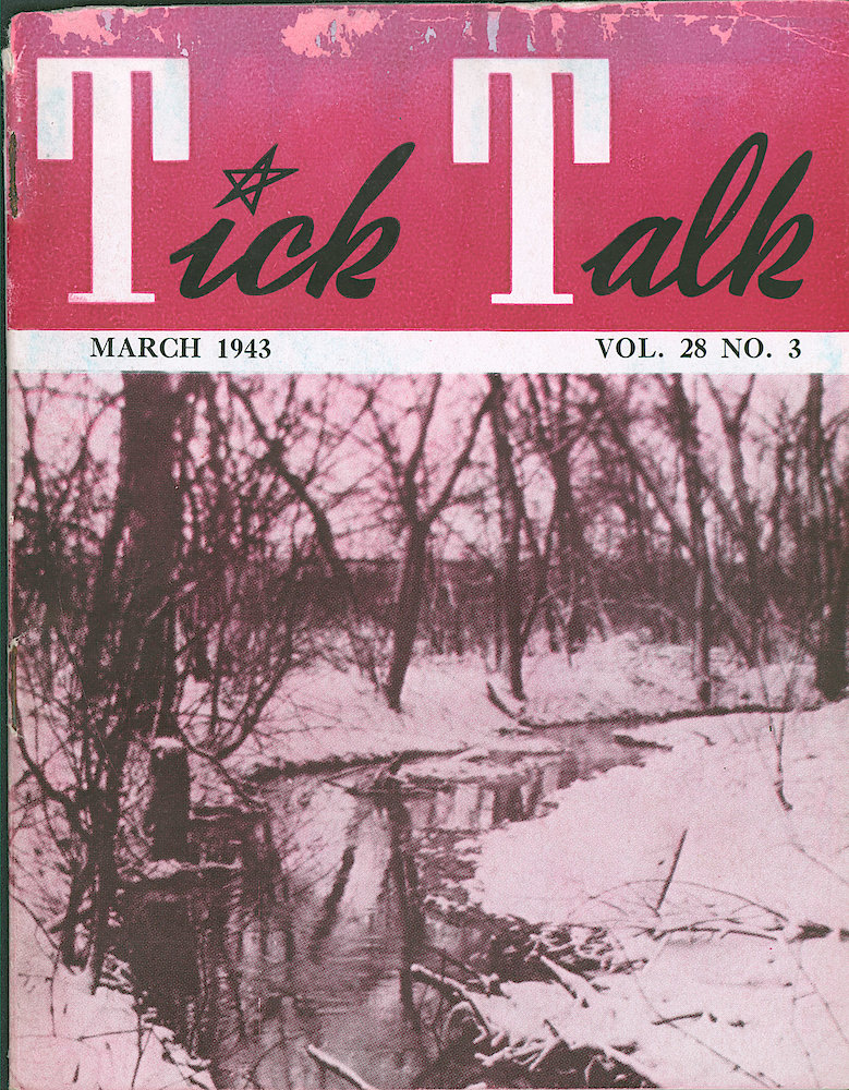 Westclox Tick Talk, March 1943, Vol. 28 No. 3 > F. Picture: Winter Scene Near Split Rock, Several Miles East Of La Salle; By Glen Herrcke.