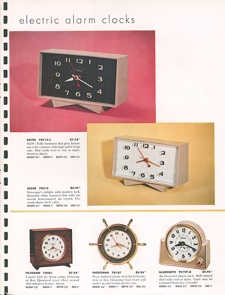 Telechron 1954 - 55 Catalog > 3