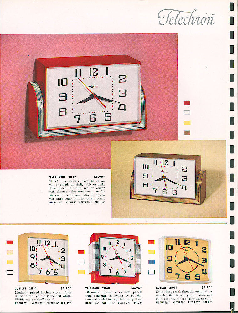 Telechron 1954 - 55 Catalog > 6