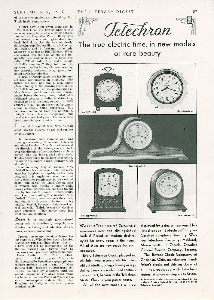 September 6, 1930 Literary Digest, p. 37