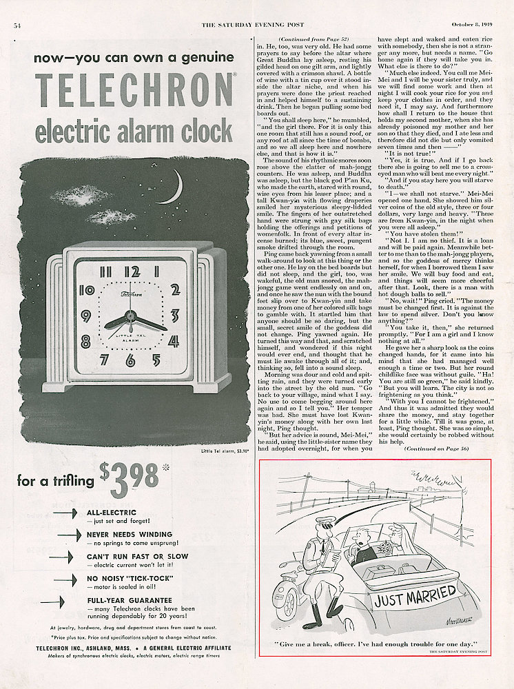 October 8, 1949 Saturday Evening Post, p. 54