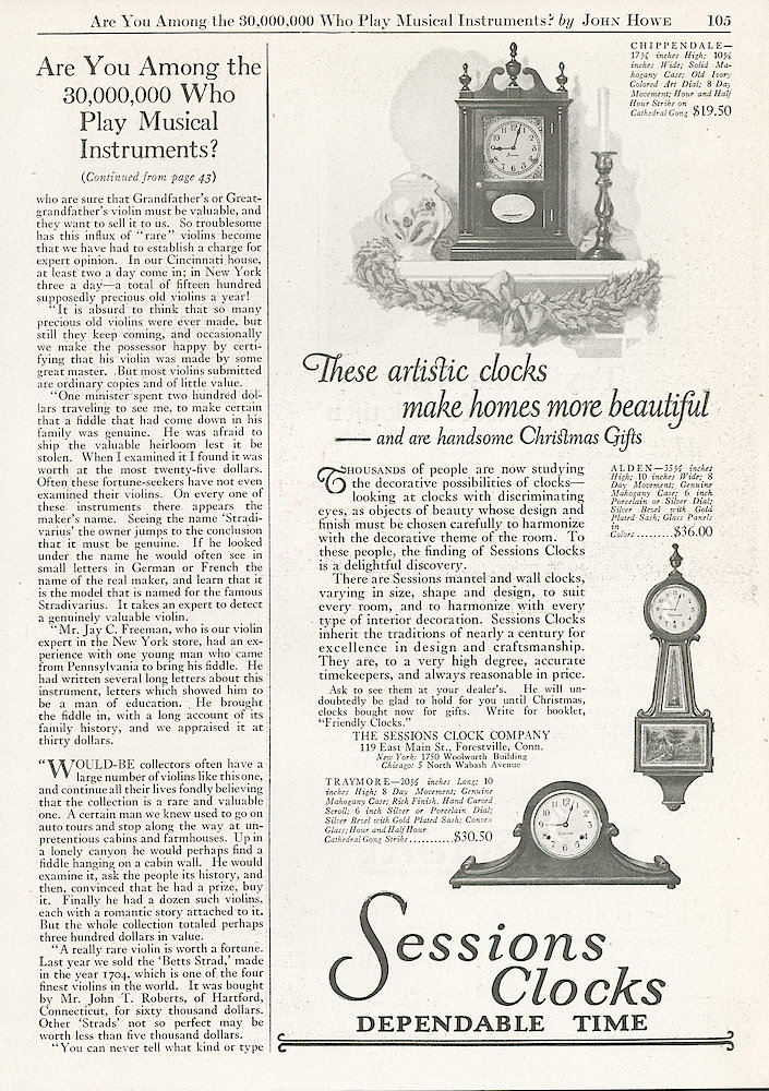 Circa 1930 The American Magazine, p. 105