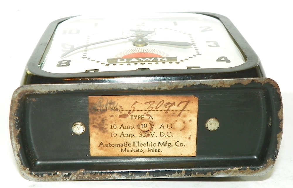 Westclox Dawn Electric Time Switch. Westclox Dawn Electric Time Switch Clock Example Photo