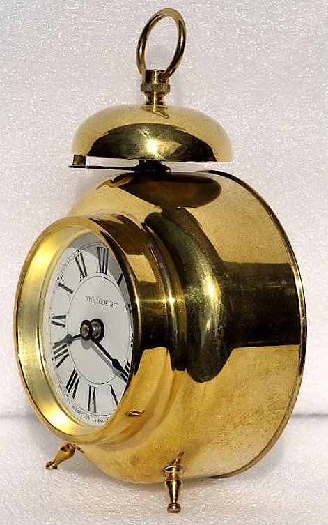 Westclox La Reine Lookout Style 1 Brass. Westclox La Reine Lookout Style 1 Brass Clock Example Photo