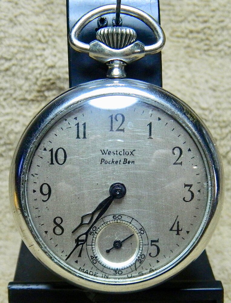 Westclox Pocket Ben Style 2 Plain. Westclox Pocket Ben Style 2 Plain Watch Example Photo