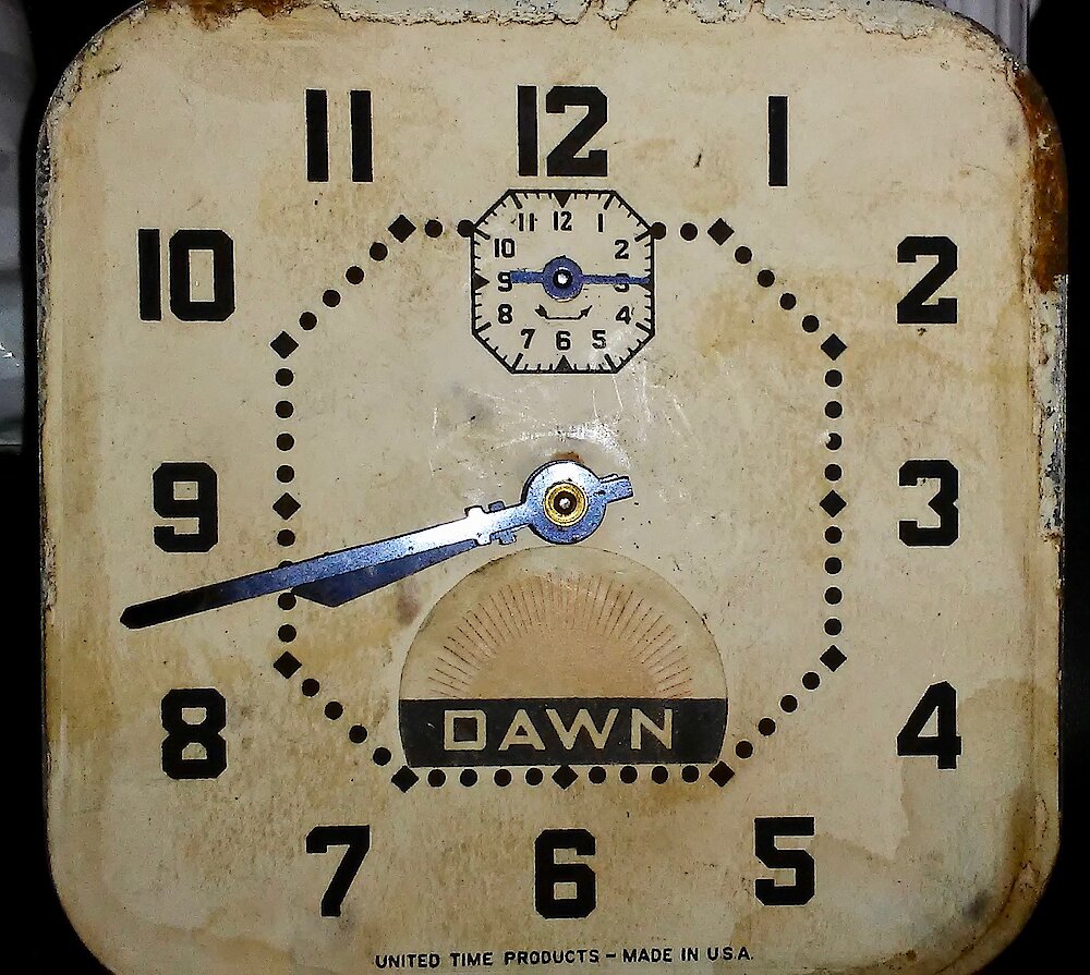 Westclox Dawn Electric Time Switch. Westclox Dawn Electric Time Switch Clock Example Photo