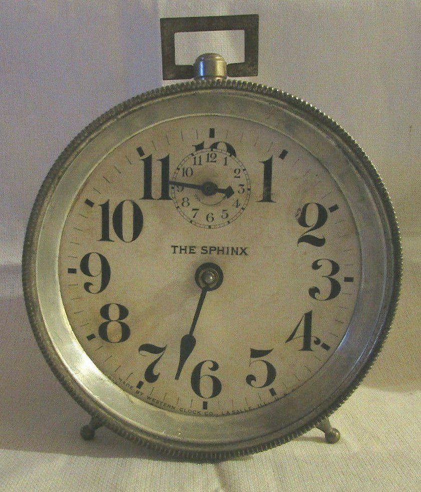 Westclox Sphinx. Westclox Sphinx Clock Example Photo