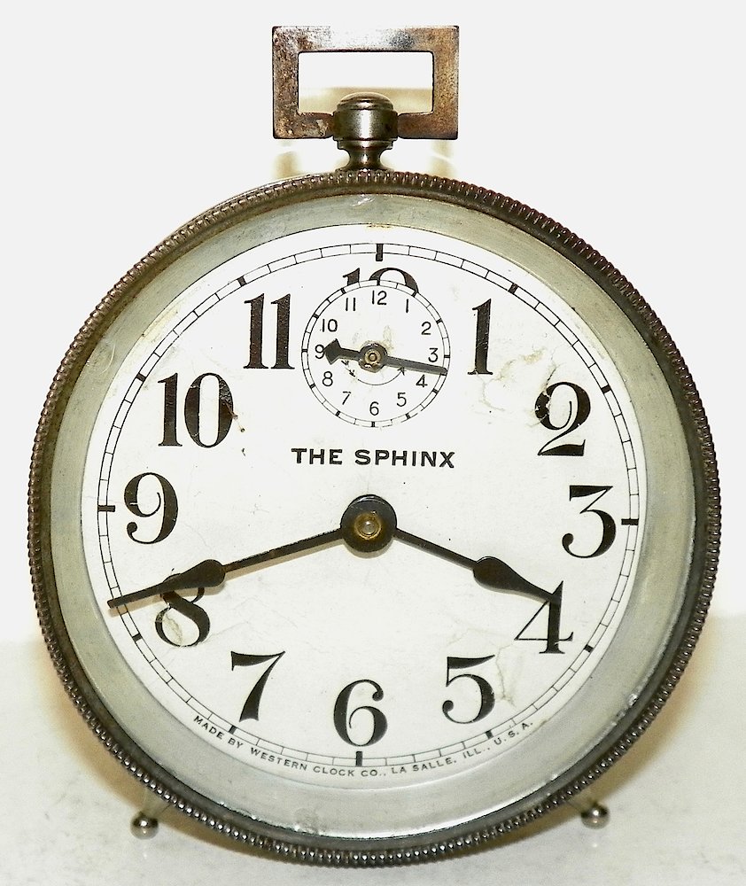 Westclox Sphinx. Westclox Sphinx Clock Example Photo