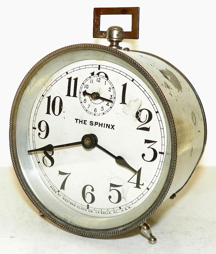 Westclox Sphinx. Westclox Sphinx Clock Example Photo