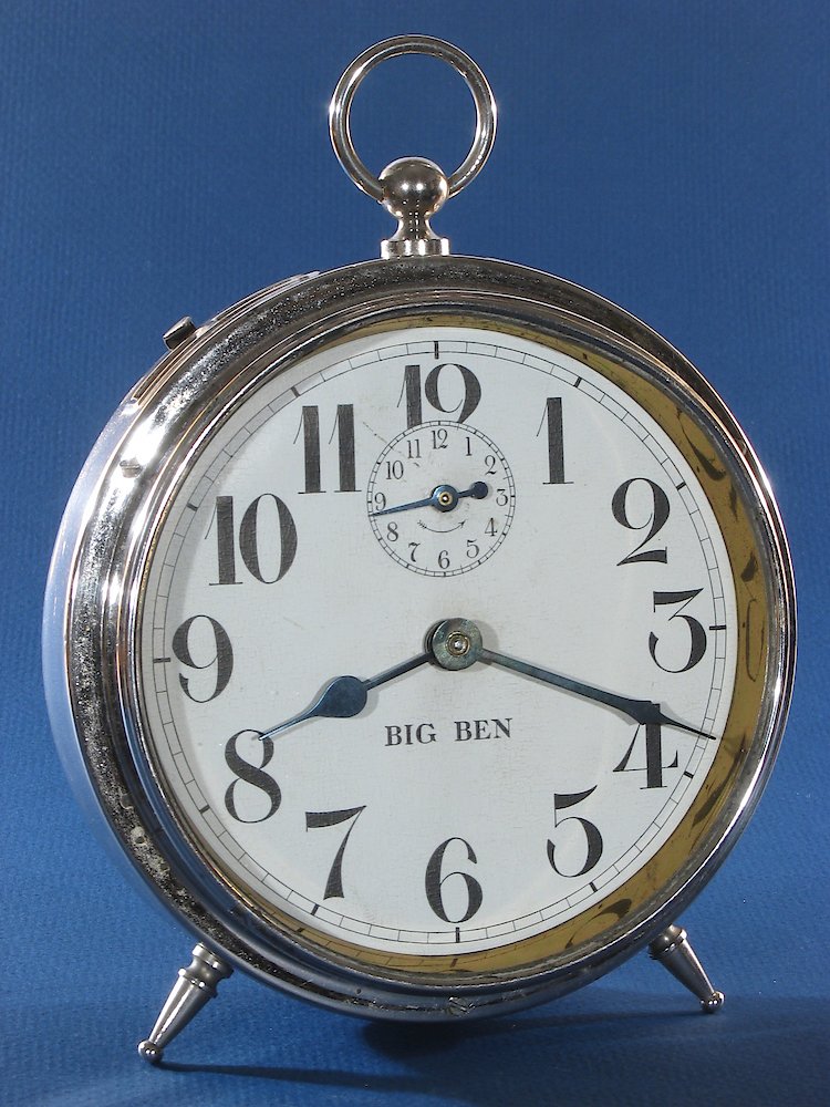 Westclox Big Ben Style 1 Nickel. Westclox Big Ben Style 1 Nickel Clock Example Photo