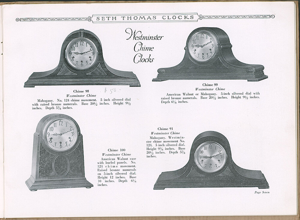 Seth Thomas Clocks > 7