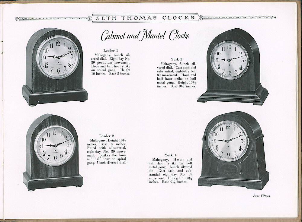 Seth Thomas Clocks > 15