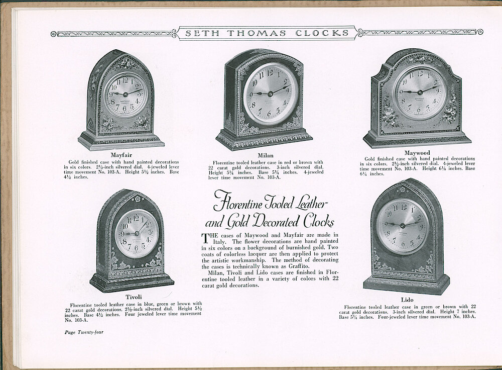 Seth Thomas Clocks > 24