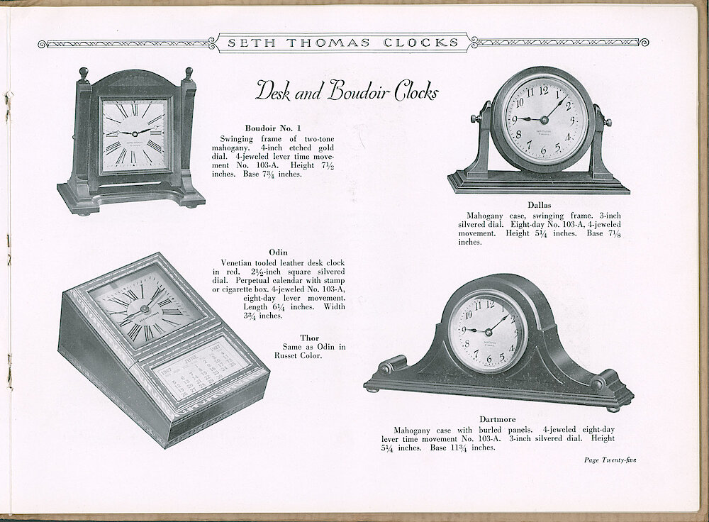 Seth Thomas Clocks > 25