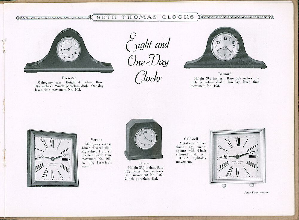 Seth Thomas Clocks > 27