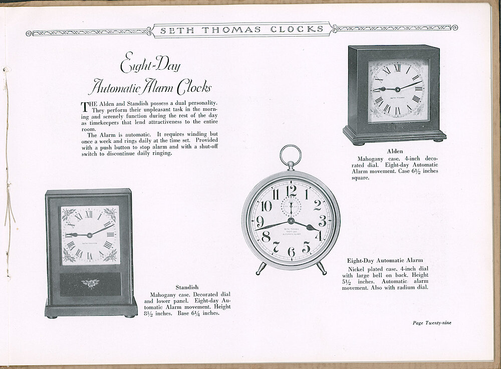 Seth Thomas Clocks > 29