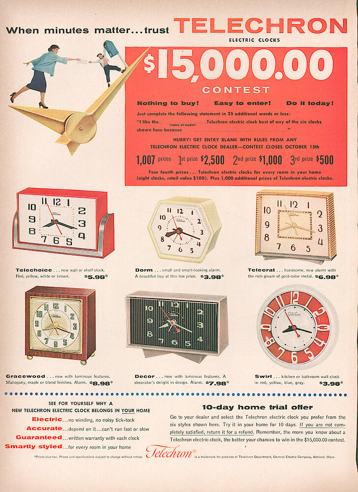 1954-Telechron-Contest. Year 1954