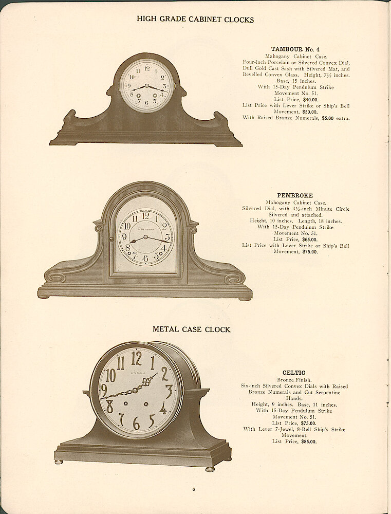 Seth Thomas Clock Company > 6