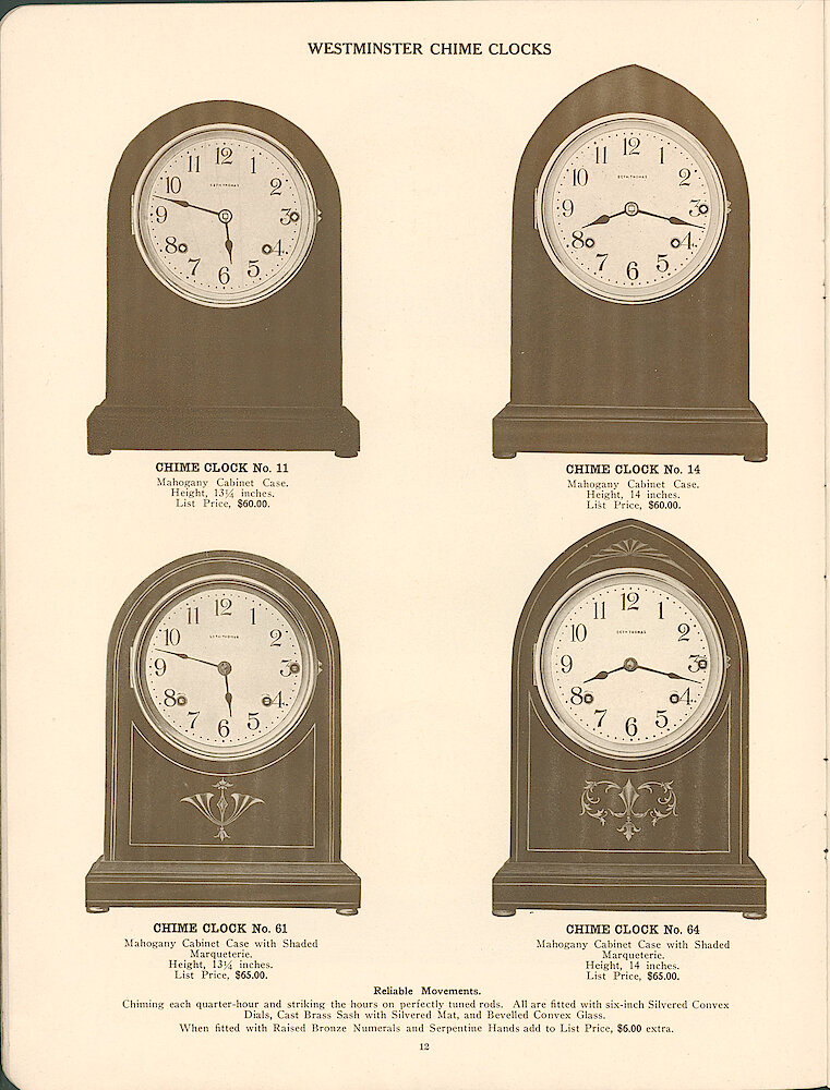 Seth Thomas Clock Company > 12