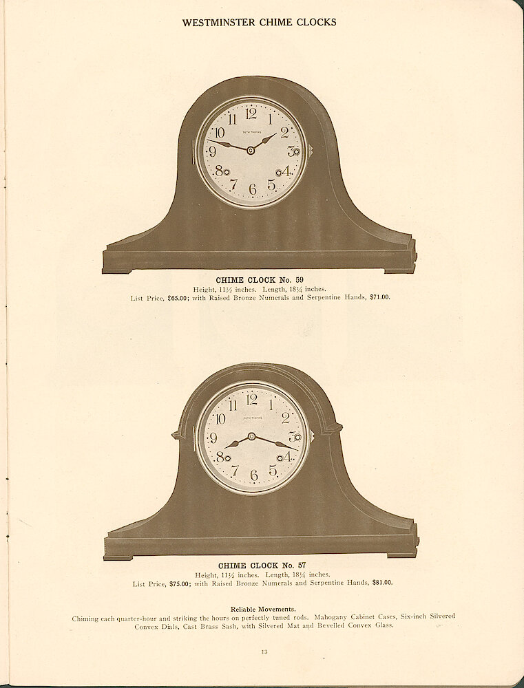 Seth Thomas Clock Company > 13