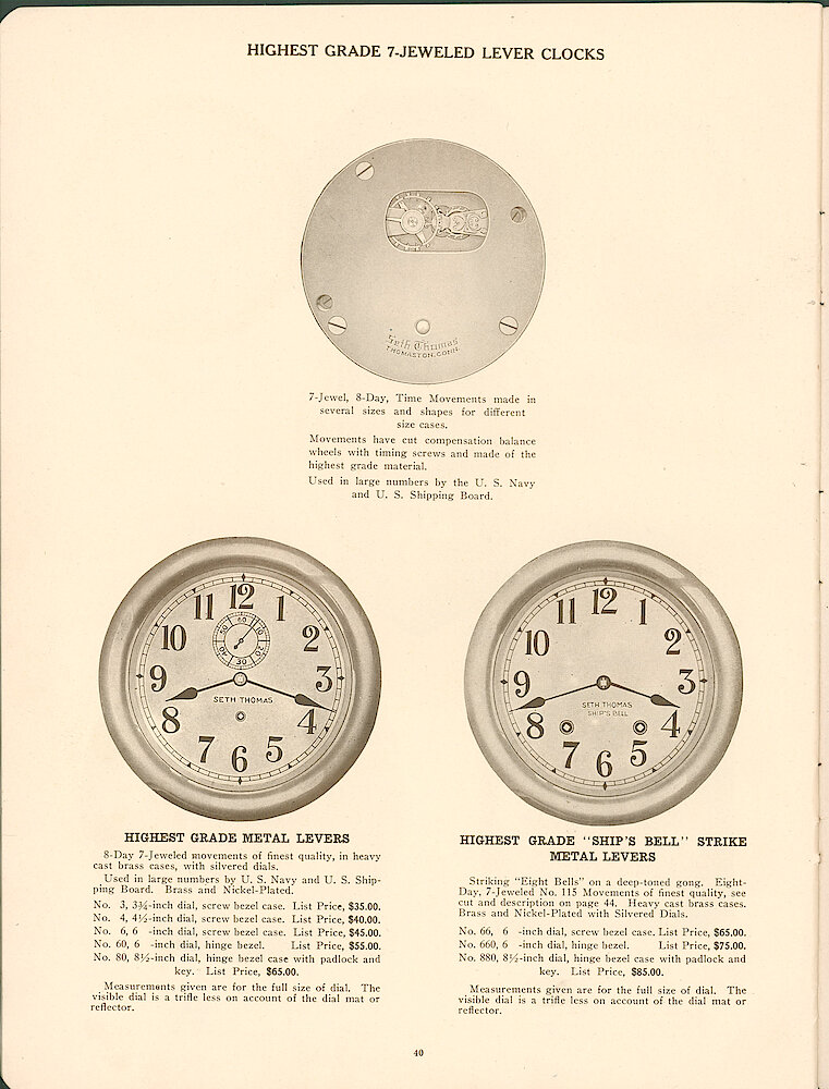 Seth Thomas Clock Company > 40