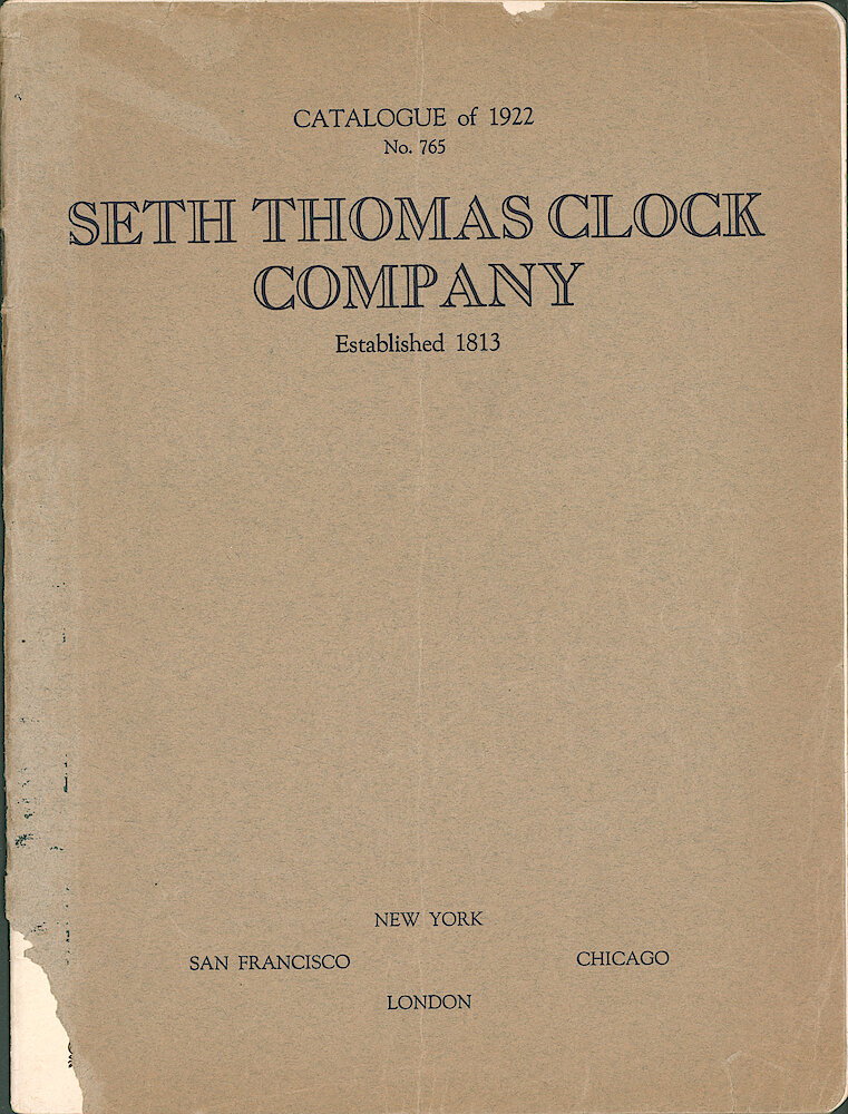 Seth Thomas Clock Company > F