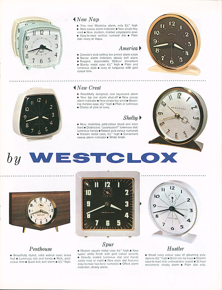 Westclox Canada 1962 Catalog > 3