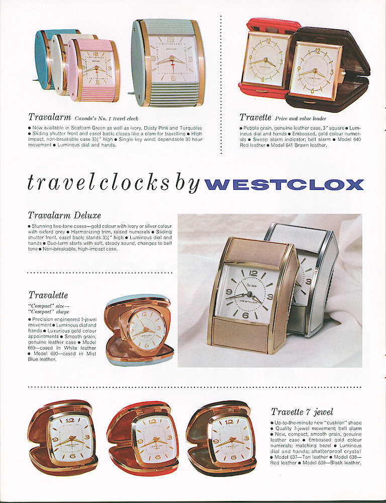 Westclox Canada 1962 Catalog > 4