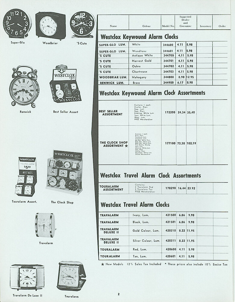 Westclox Canada Dealer and Consumer Price List No. 49. > 2