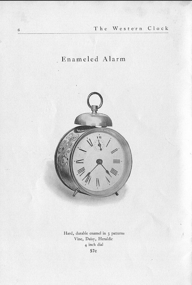 1903 Western Clock Mfg. Co. Catalog > 6