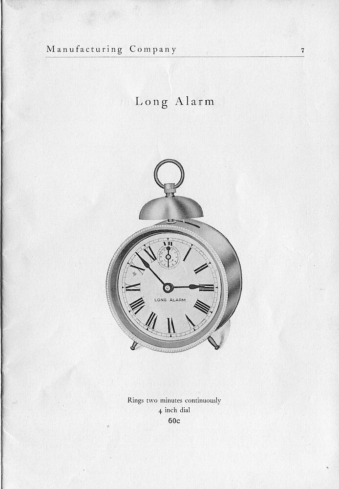 1903 Western Clock Mfg. Co. Catalog > 7
